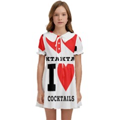 I Love Cocktails  Kids  Sweet Collar Dress by ilovewhateva