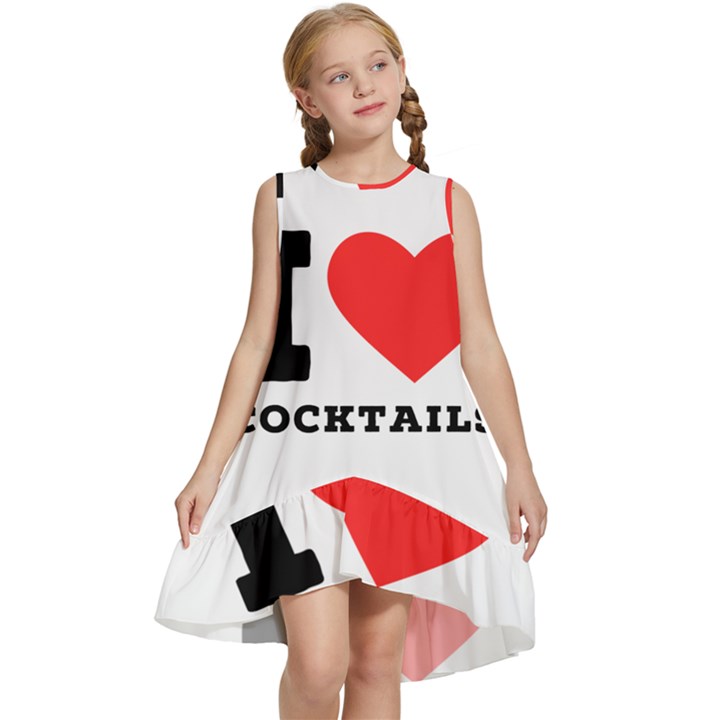 I love cocktails  Kids  Frill Swing Dress