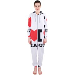 I Love Durian Hooded Jumpsuit (ladies) by ilovewhateva