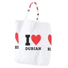 I Love Durian Giant Grocery Tote by ilovewhateva