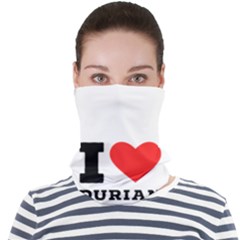 I Love Durian Face Seamless Bandana (adult) by ilovewhateva