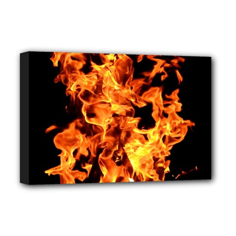 Live Coals Deluxe Canvas 18  X 12  (stretched) by artworkshop