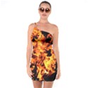 Live Coals One Shoulder Ring Trim Bodycon Dress View1