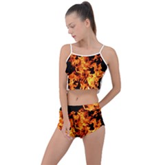 Live Coals Summer Cropped Co-ord Set by artworkshop