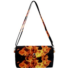 Live Coals Removable Strap Clutch Bag by artworkshop