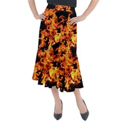 Live Coals Midi Mermaid Skirt by artworkshop