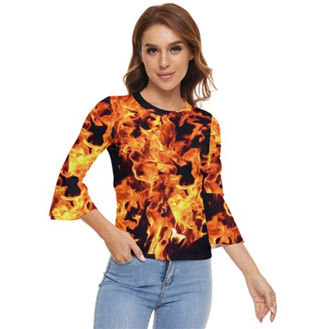 Live Coals Bell Sleeve Top by artworkshop