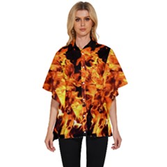 Live Coals Women s Batwing Button Up Shirt