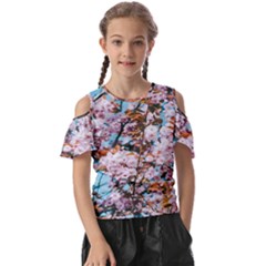 Nature Beautiful Rainbow Kids  Butterfly Cutout Tee by artworkshop