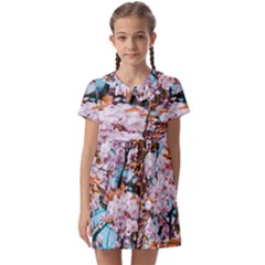 Nature Beautiful Rainbow Kids  Asymmetric Collar Dress by artworkshop