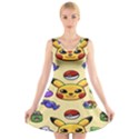 Pikachu V-Neck Sleeveless Dress View1