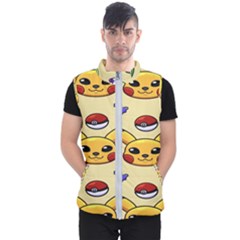 Pikachu Men s Puffer Vest by artworkshop