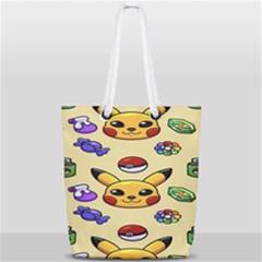 Pikachu Full Print Rope Handle Tote (small) by artworkshop