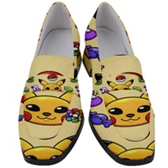 Pikachu Women s Chunky Heel Loafers by artworkshop