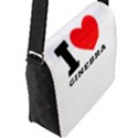 I love ginebra Flap Closure Messenger Bag (L) View2