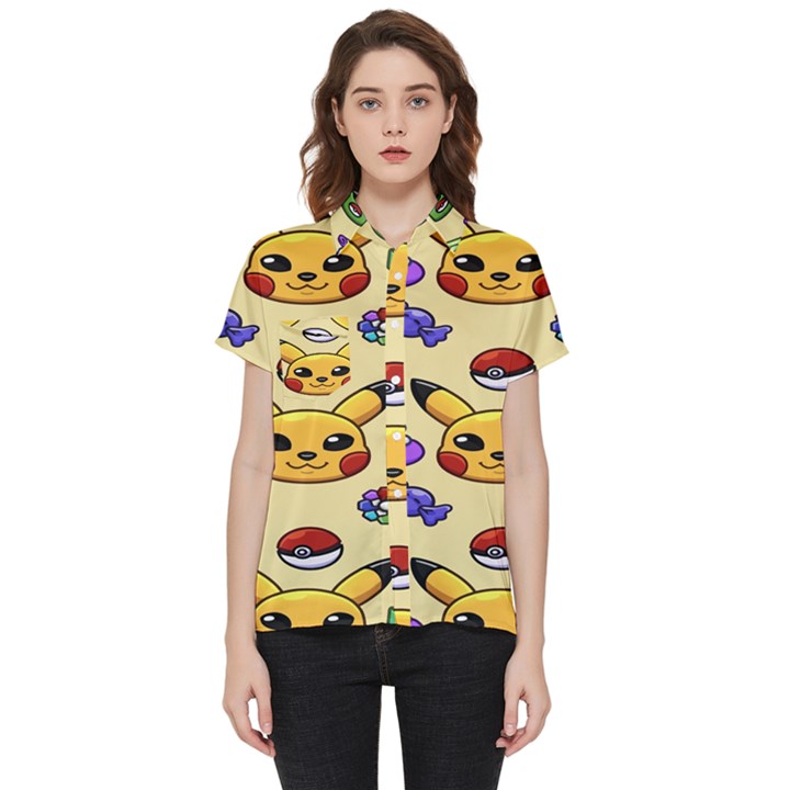 Pikachu Short Sleeve Pocket Shirt