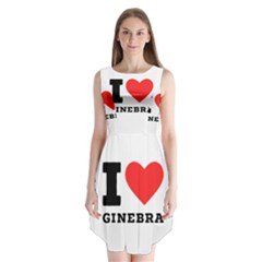 I love ginebra Sleeveless Chiffon Dress  