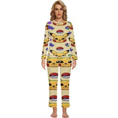 Pikachu Womens  Long Sleeve Lightweight Pajamas Set by artworkshop