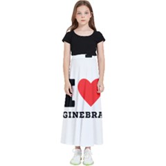 I Love Ginebra Kids  Flared Maxi Skirt by ilovewhateva