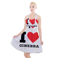 I love ginebra Halter Party Swing Dress 