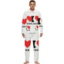 I love ginebra Men s Long Sleeve Velvet Pocket Pajamas Set View1