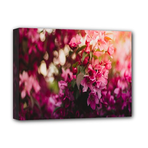 Pink Flower Deluxe Canvas 16  X 12  (stretched) 