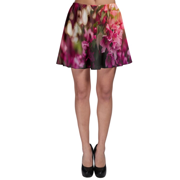 Pink Flower Skater Skirt