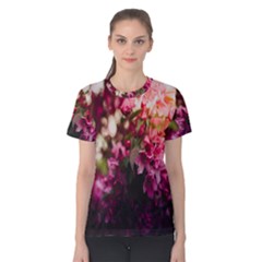 Pink Flower Women s Cotton Tee