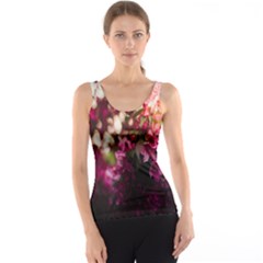 Pink Flower Tank Top by artworkshop