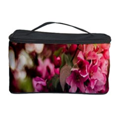 Pink Flower Cosmetic Storage Case by artworkshop