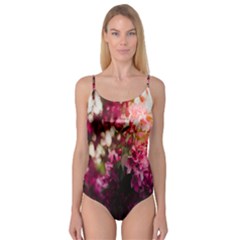 Pink Flower Camisole Leotard 