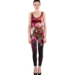 Pink Flower One Piece Catsuit