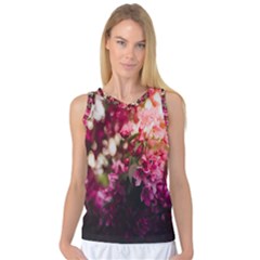 Pink Flower Women s Basketball Tank Top