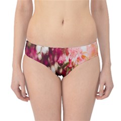 Pink Flower Hipster Bikini Bottoms