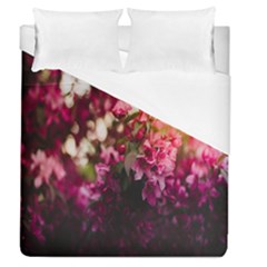 Pink Flower Duvet Cover (Queen Size)