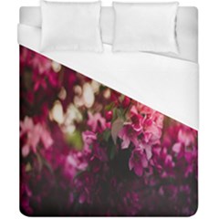 Pink Flower Duvet Cover (California King Size)