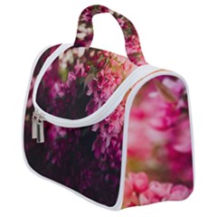 Pink Flower Satchel Handbag