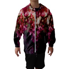 Pink Flower Kids  Hooded Windbreaker