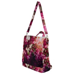 Pink Flower Crossbody Backpack