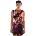 Pink Flower Wrap Front Bodycon Dress View1