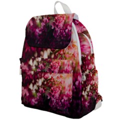 Pink Flower Top Flap Backpack