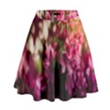 Pink Flower High Waist Skirt View1