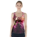 Pink Flower Racer Back Sports Top View1