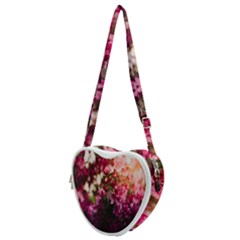 Pink Flower Heart Shoulder Bag