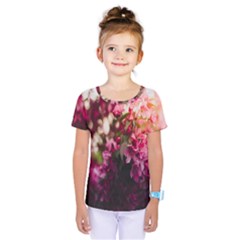 Pink Flower Kids  One Piece Tee