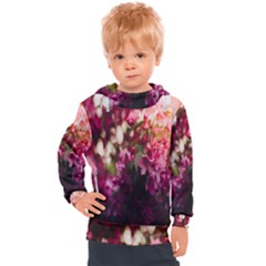 Pink Flower Kids  Hooded Pullover