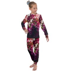 Pink Flower Kids  Long Sleeve Set 