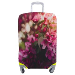 Pink Flower Luggage Cover (Medium)