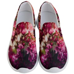 Pink Flower Men s Lightweight Slip Ons