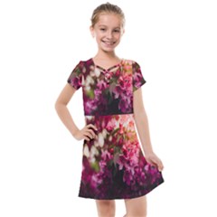 Pink Flower Kids  Cross Web Dress